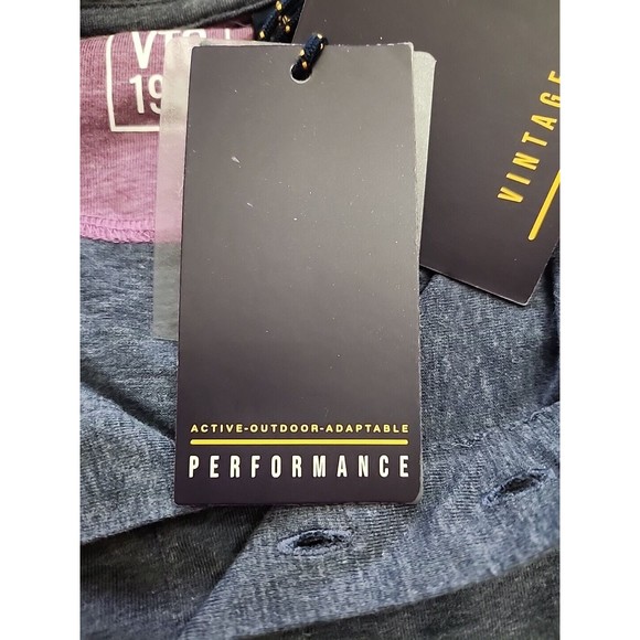 VTG 1946 Henley T-Shirt Mens S Blue Linen Cotton Poly Blend Short Sleeve NEW - Picture 4 of 8